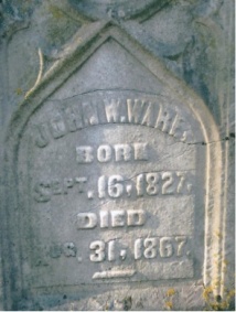 John William Ware grave 001