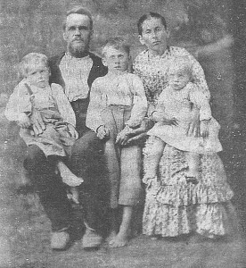 Williams Nicholas Ware, His Wife Amanda Harriet Talley and Children